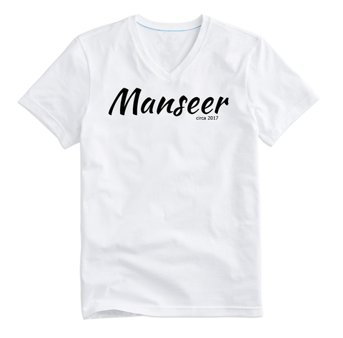 Manseer Full Chest Script Logo Shirt